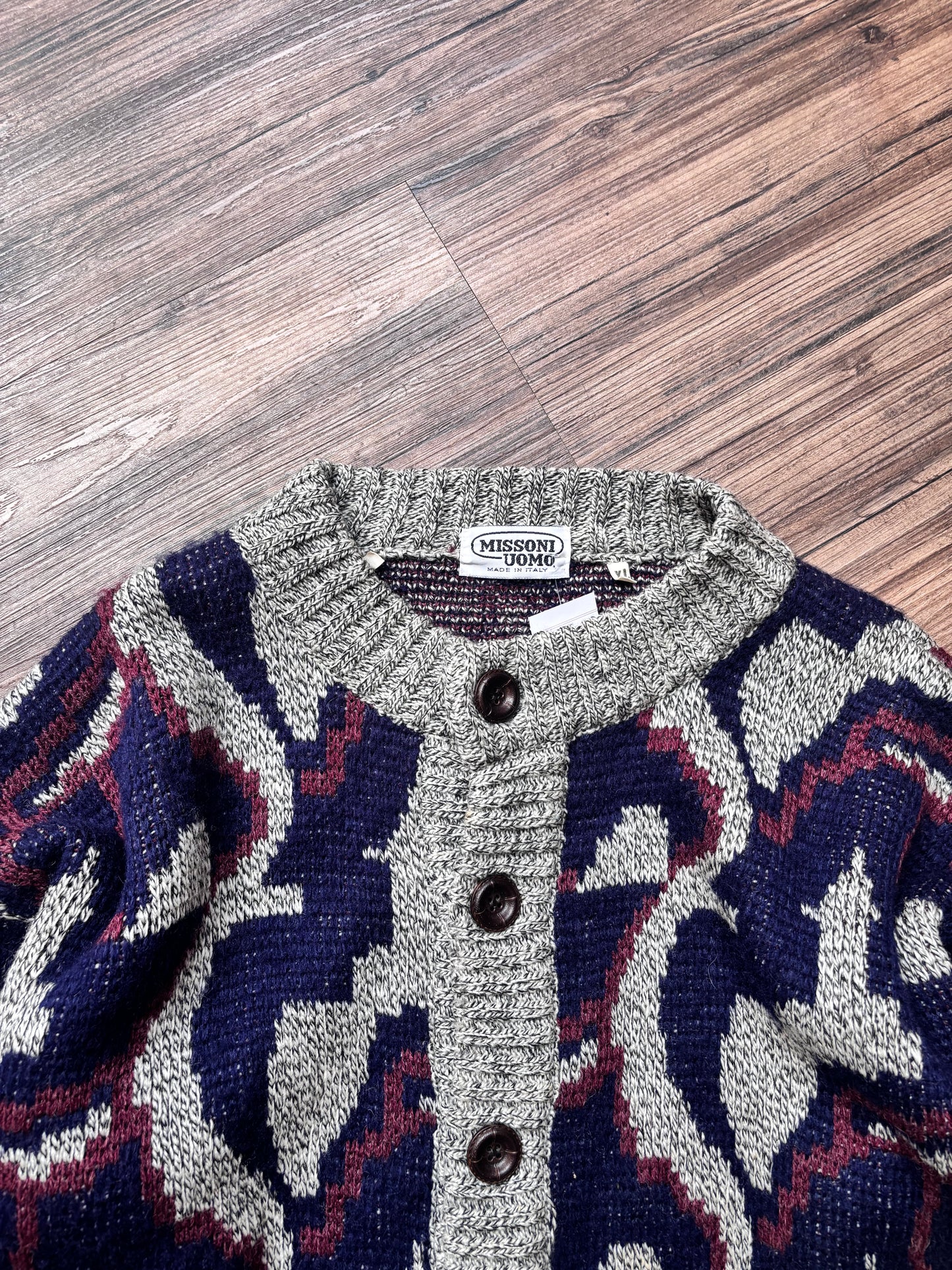 Vintage Missoni Uomo Knit Cardigan – Made in Italy