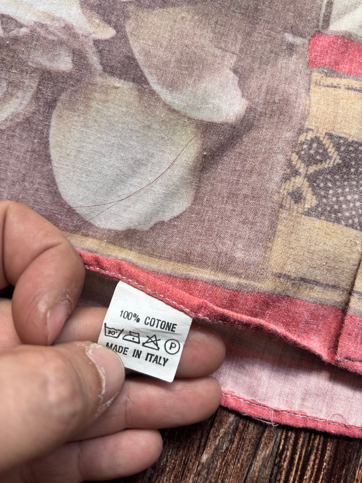 Vintage Floral Baroque Hemd – Made in Italy