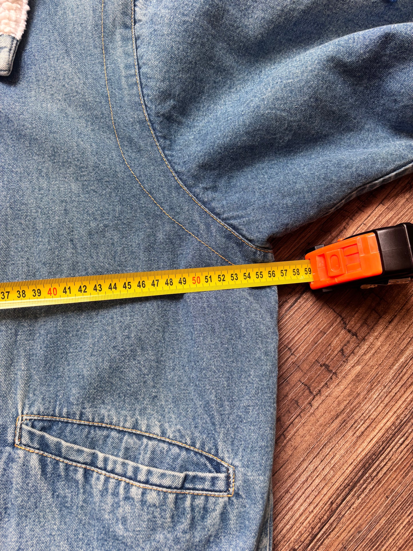Vintage Sherpa Denim Bomber – Made in Italy