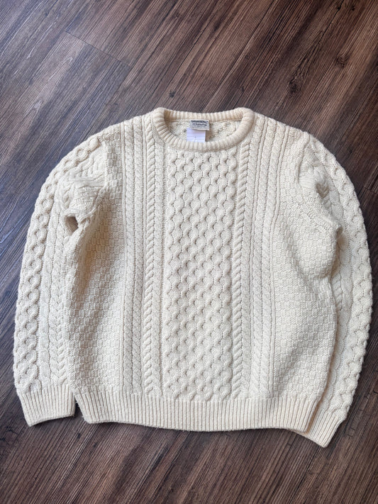 Vintage Murphy of Ireland Aran Wool Cable Knit – 100% Wolle