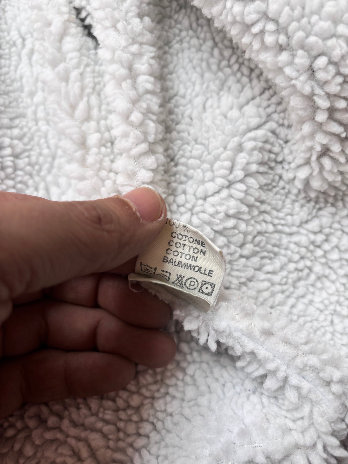 Vintage Sherpa Denim Bomber – Made in Italy
