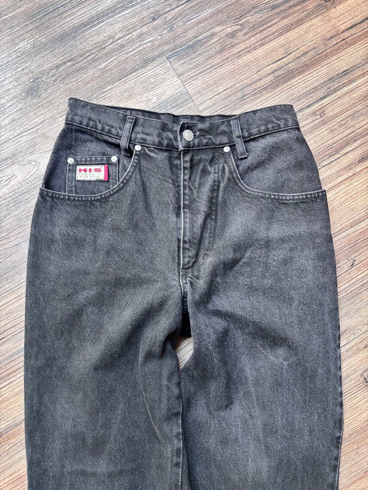 Vintage H.I.S. High Waist Jeans – Black