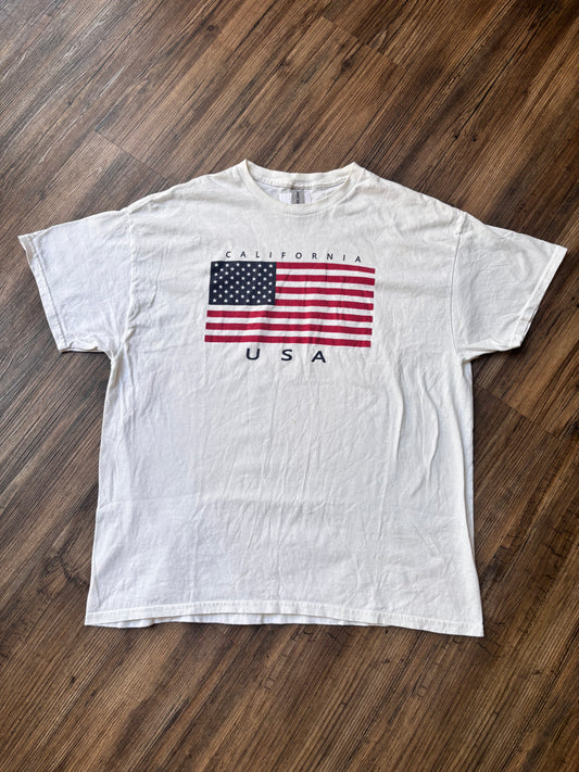 Vintage California USA Flag T-Shirt – White