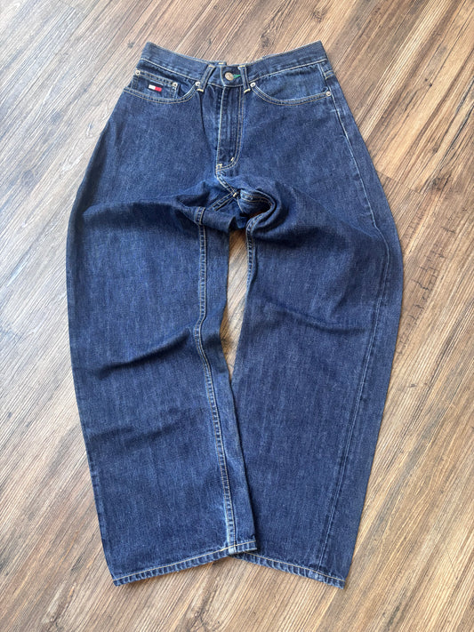 Vintage Tommy Hilfiger Big Flag Jeans – Dark Blue