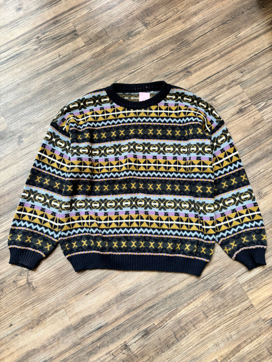 Cozy Vintage Strickpullover mit tollen Farben