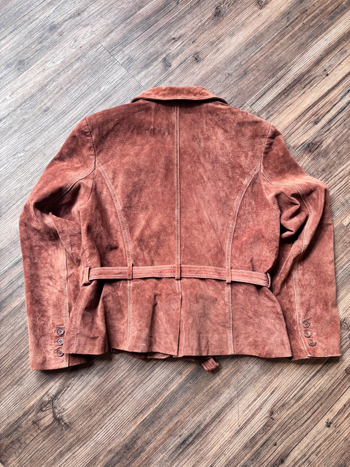 INC International Concepts Leather Trench – Mocha