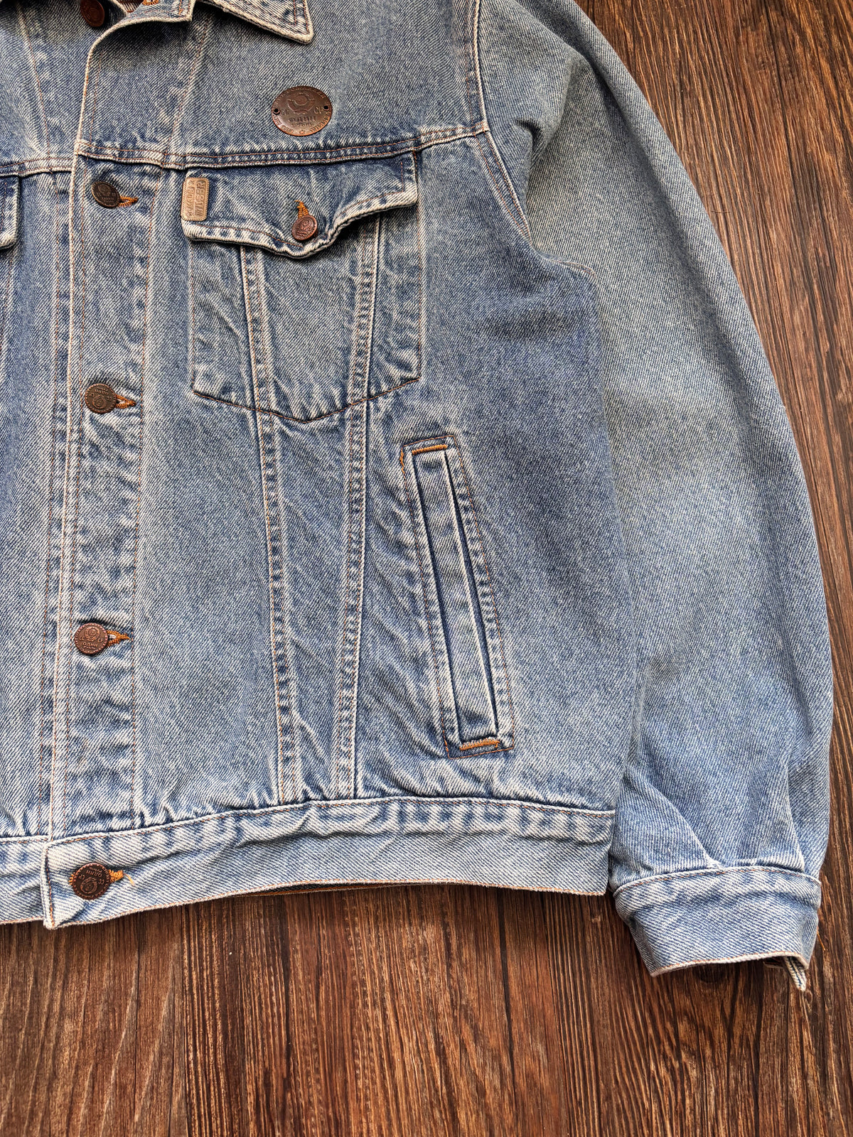 Vintage Oversize Jeansjacke - Acid Wash