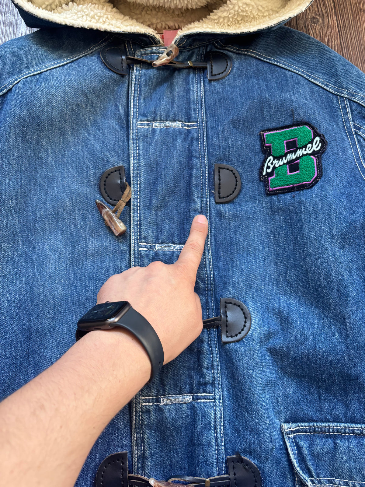Vintage Denim Dufflecoat – Teddy Hood