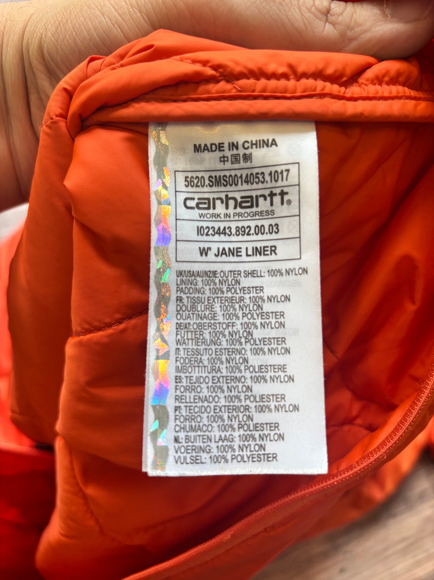 Carhartt Women’s Quilted Coat – Orange
