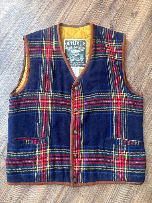 Vintage Outlimits Tartan Weste – Made in Italy