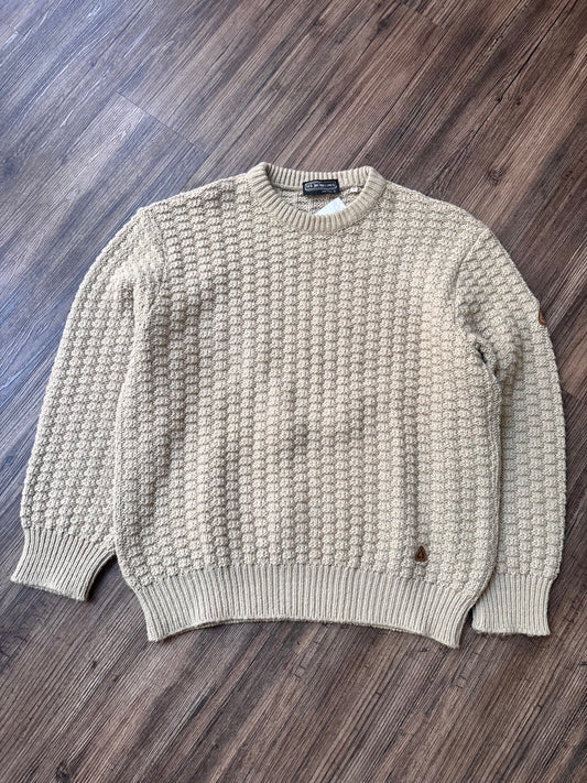 Vintage Les Machines Textured Knit Sweater – Cream