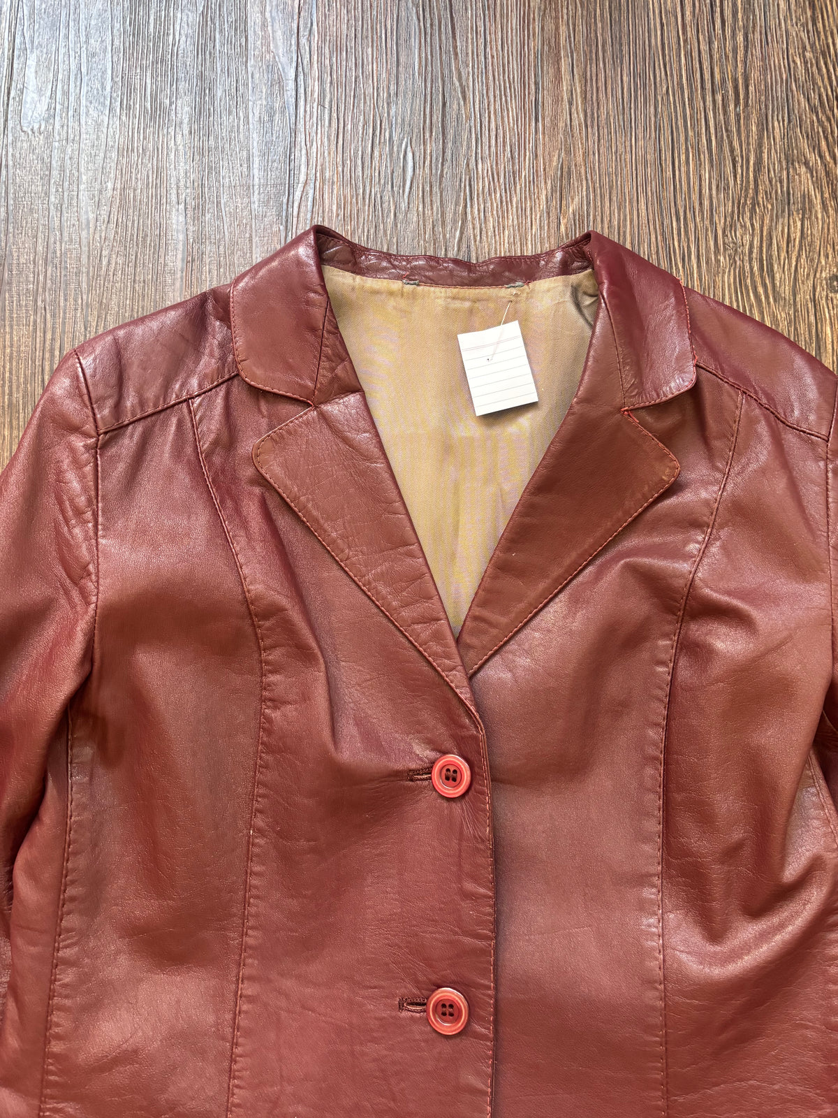 Vintage Damen Leder Jacke