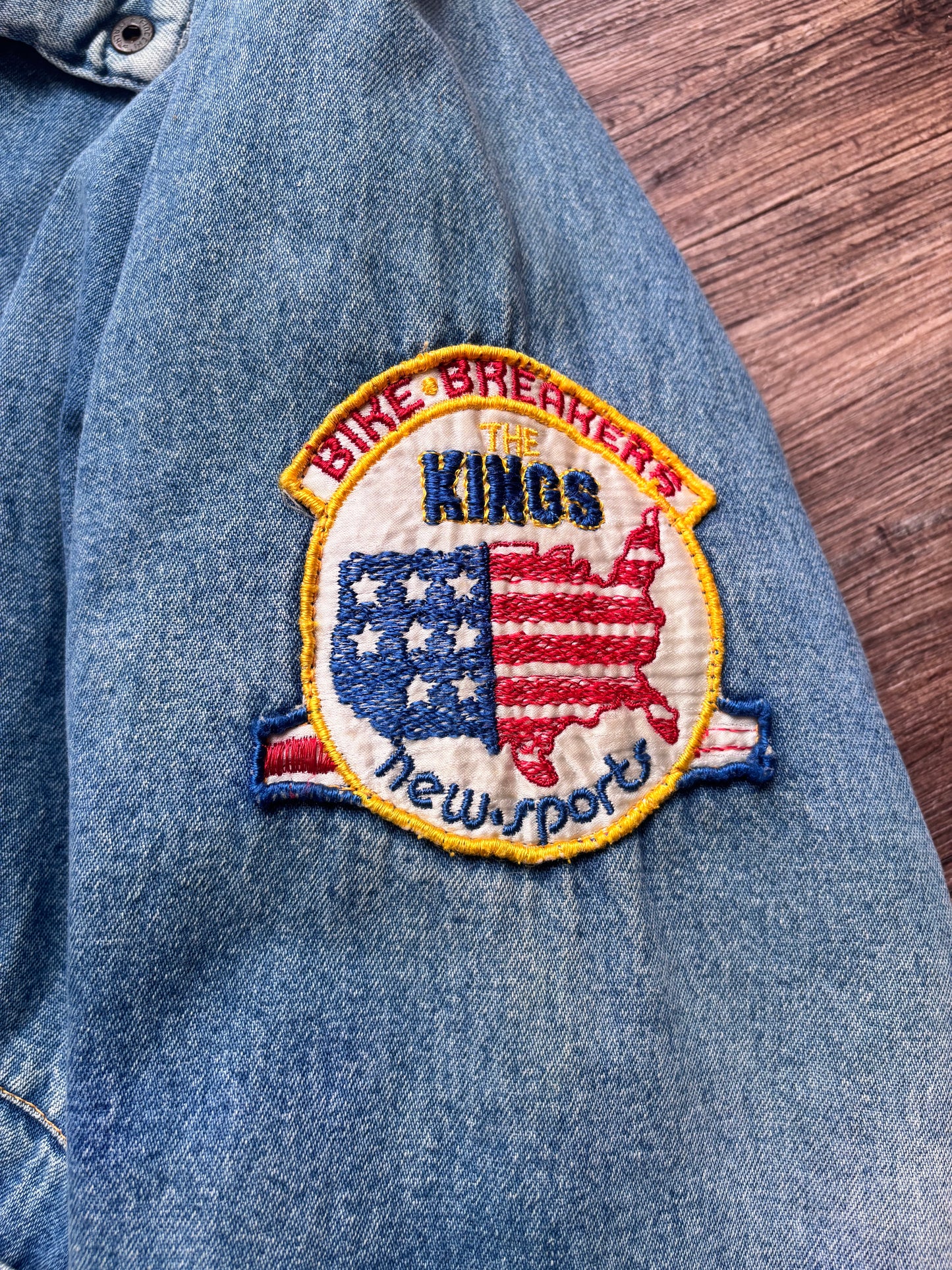 Vintage Sherpa Denim Bomber – Made in Italy