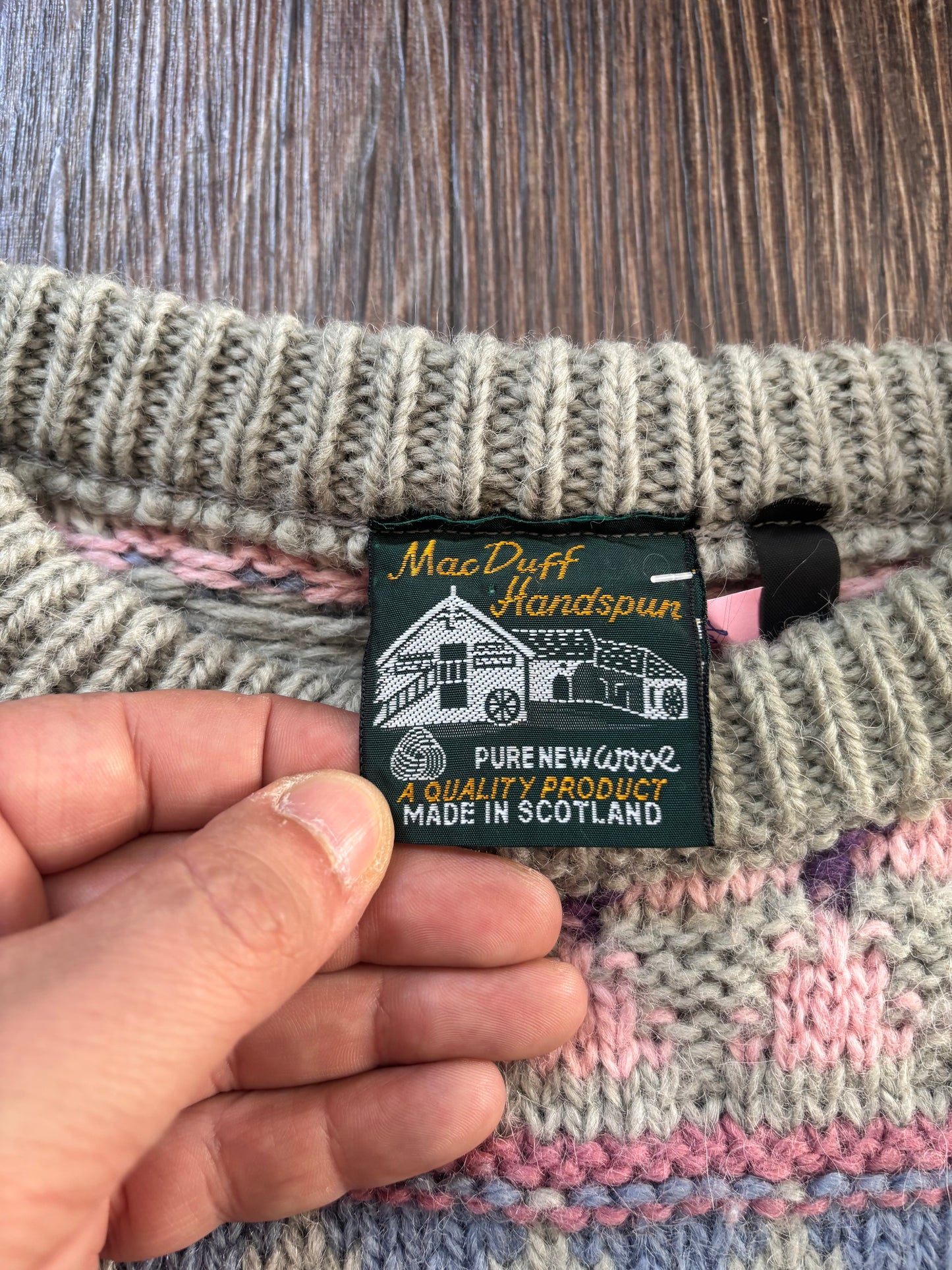 Vintage MacDuff Wool Sweater – Made in Scotland