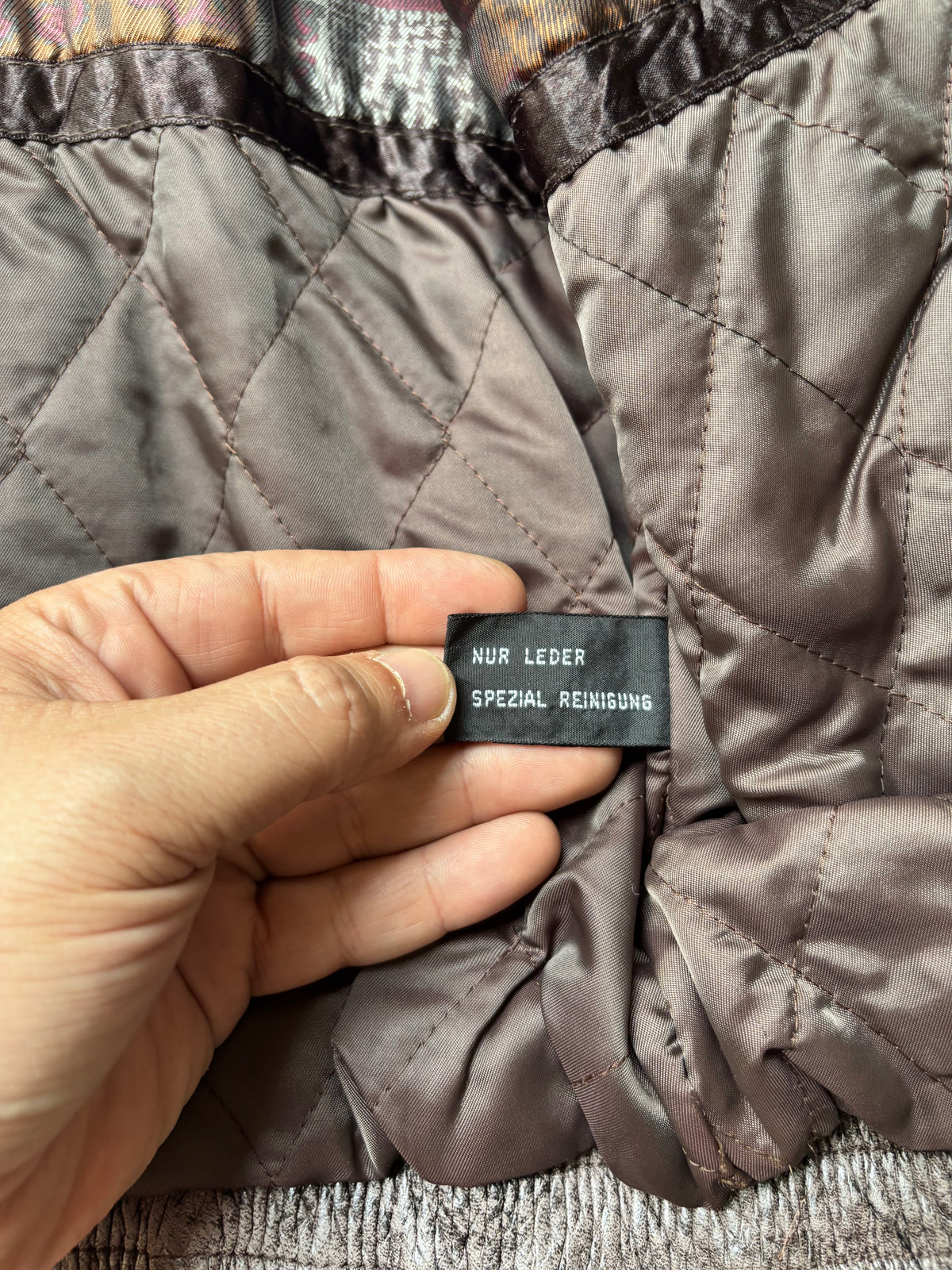 Vintage Convertible Leather Bomber – Brown