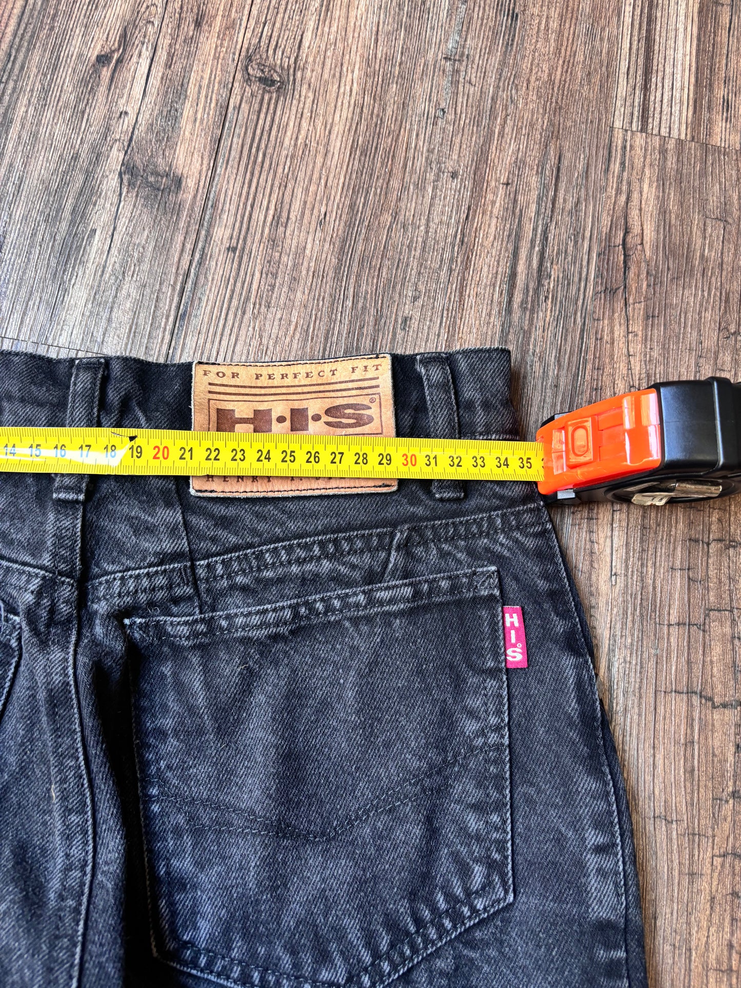 Vintage H.I.S. High Waist Jeans – Black